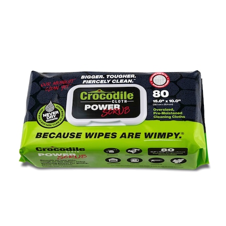 Crocodile Cloth Powerscrub Huge Cloths, 80 Count 6500-080